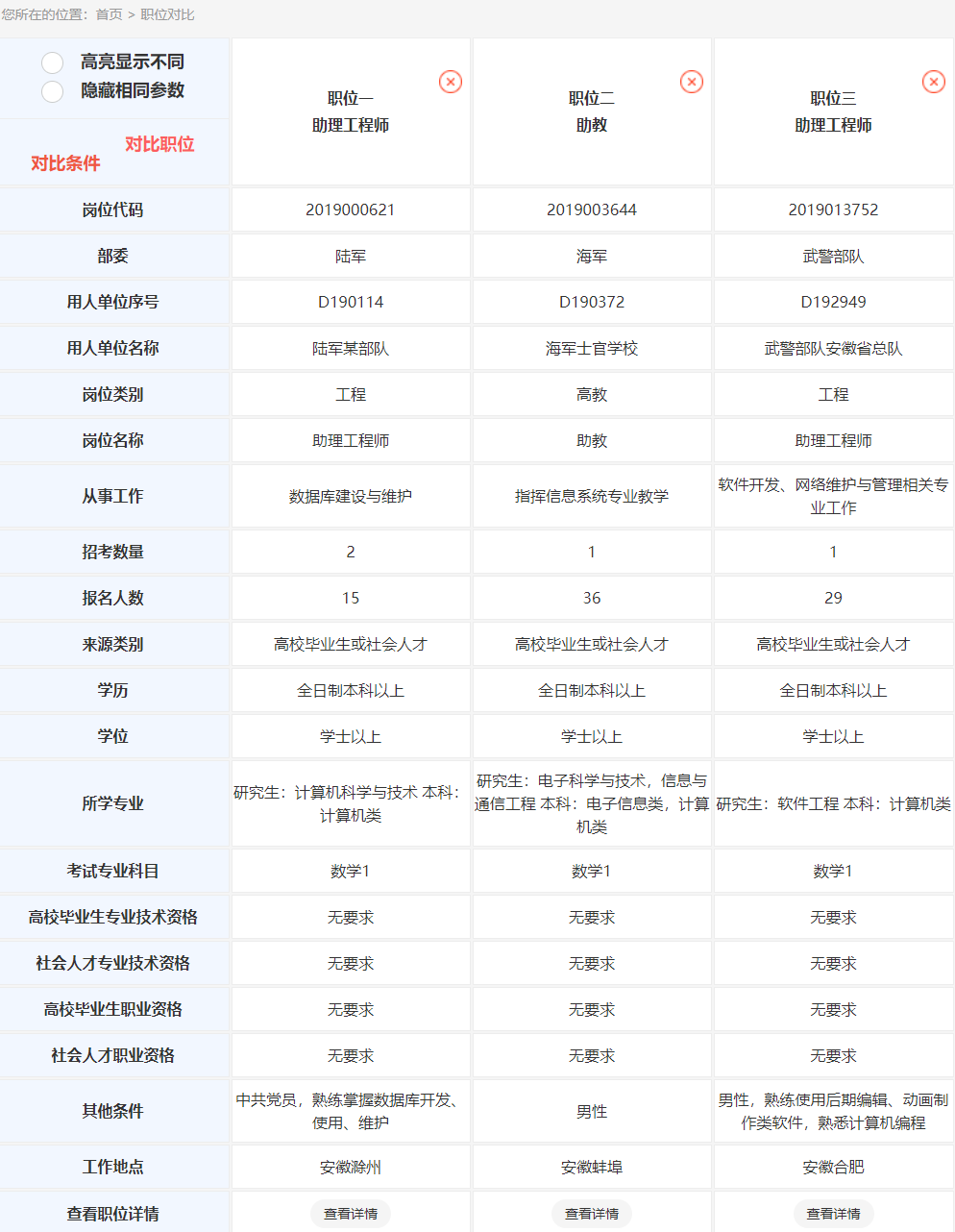 职位库截图